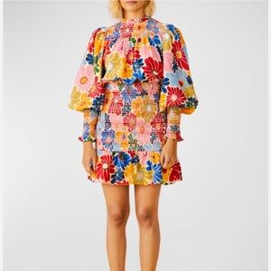 FARM Rio Smocked Samd Sunny Daisies Dress XL